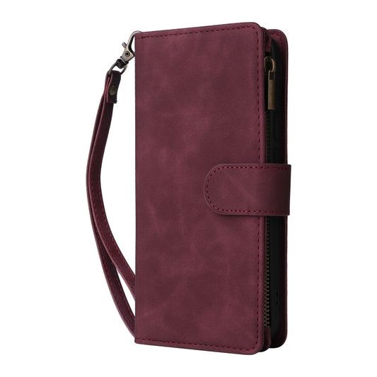 For Google Pixel 9 Multifunctional Multi-Card Wallet Phone Leather Case(Wine Red) by buy2fix