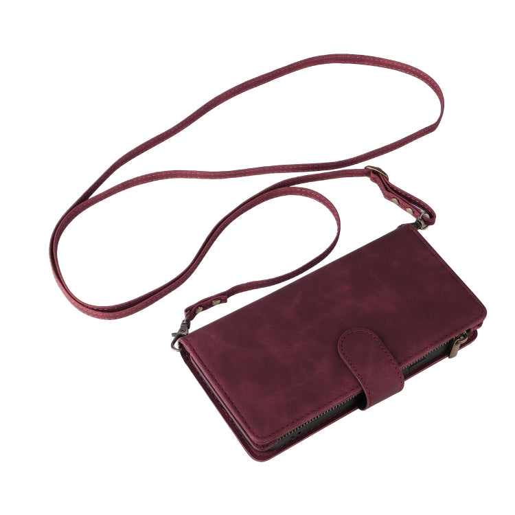 For Google Pixel 9 Multifunctional Multi-Card Wallet Phone Leather Case(Wine Red) by buy2fix