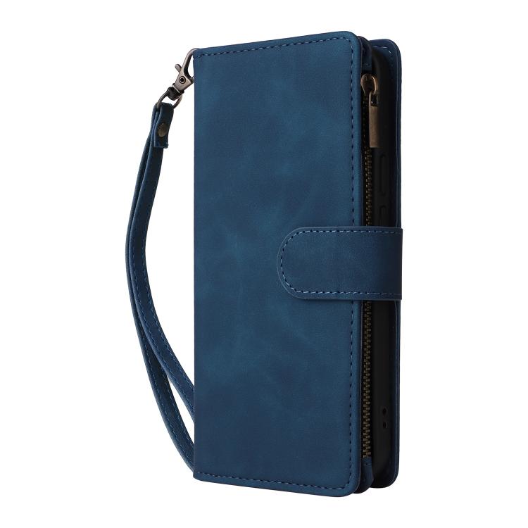 For Google Pixel 10 Pro XL Multifunctional Multi-Card Wallet Phone Leather Case(Blue) - Google Cases by buy2fix | Online Shopping UK | buy2fix