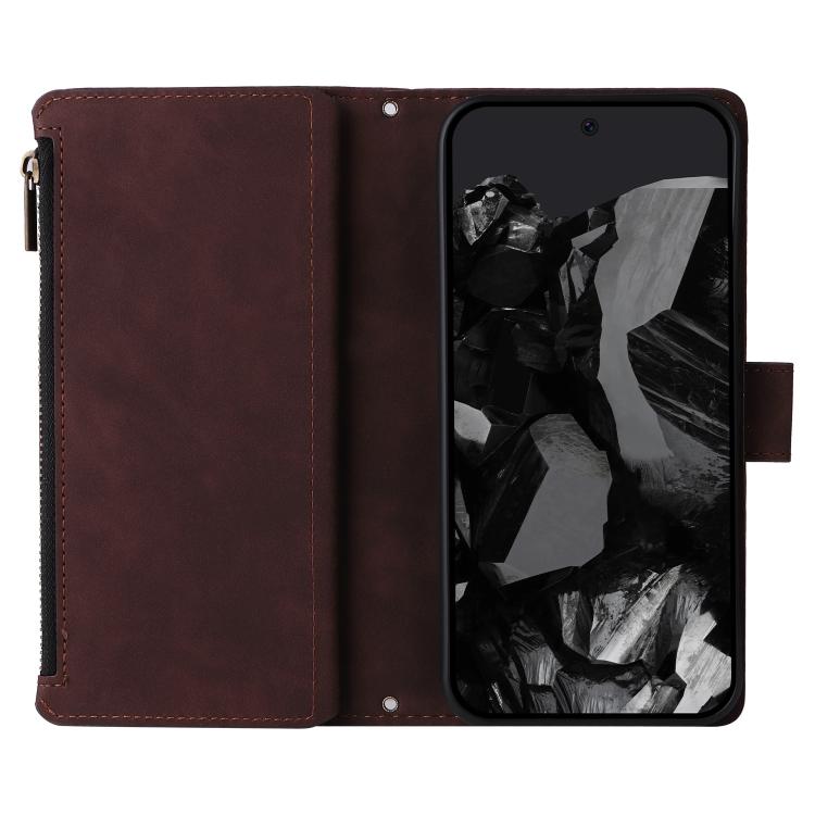 For Google Pixel 10 Pro XL Multifunctional Multi-Card Wallet Phone Leather Case(Coffee) - Google Cases by buy2fix | Online Shopping UK | buy2fix