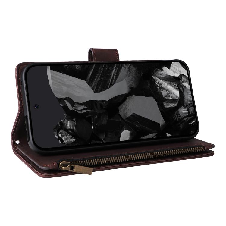 For Google Pixel 10 Pro XL Multifunctional Multi-Card Wallet Phone Leather Case(Coffee) - Google Cases by buy2fix | Online Shopping UK | buy2fix