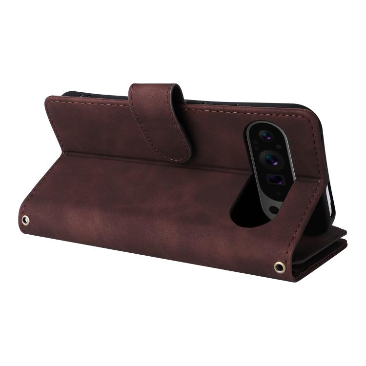 For Google Pixel 10 Pro XL Multifunctional Multi-Card Wallet Phone Leather Case(Coffee) - Google Cases by buy2fix | Online Shopping UK | buy2fix