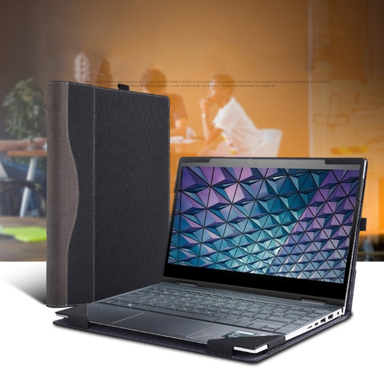For Lenovo ThinkPad T14 / T14s Gen 3 14 2022 Laptop Leather Shockproof Protective Case(Dark Blue) by buy2fix