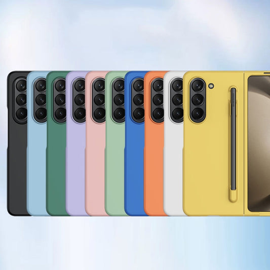 For Samsung Galaxy Z Fold5 5G Integrated Skin Feel PC Phone Case with Pen / Pen Box(White) by buy2fix