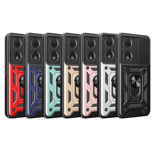 For Honor 90 5G Sliding Camera Cover Design TPU+PC Phone Case(Red) by buy2fix