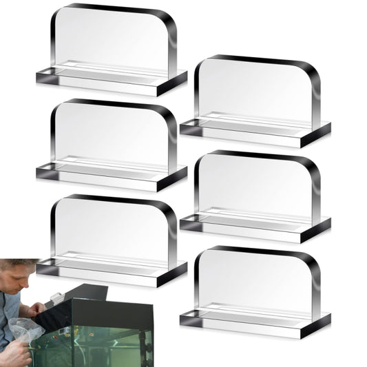 YX070 6pcs/Pack Acrylic Replaceable Fish Tank Cover Handle - Fish Tanks & Accessories by buy2fix | Online Shopping UK | buy2fix