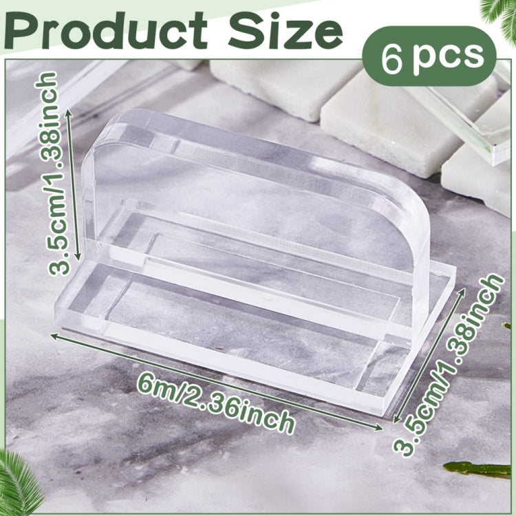 YX070 6pcs/Pack Acrylic Replaceable Fish Tank Cover Handle - Fish Tanks & Accessories by buy2fix | Online Shopping UK | buy2fix