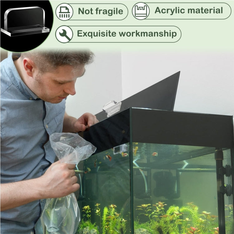 YX070 6pcs/Pack Acrylic Replaceable Fish Tank Cover Handle - Fish Tanks & Accessories by buy2fix | Online Shopping UK | buy2fix