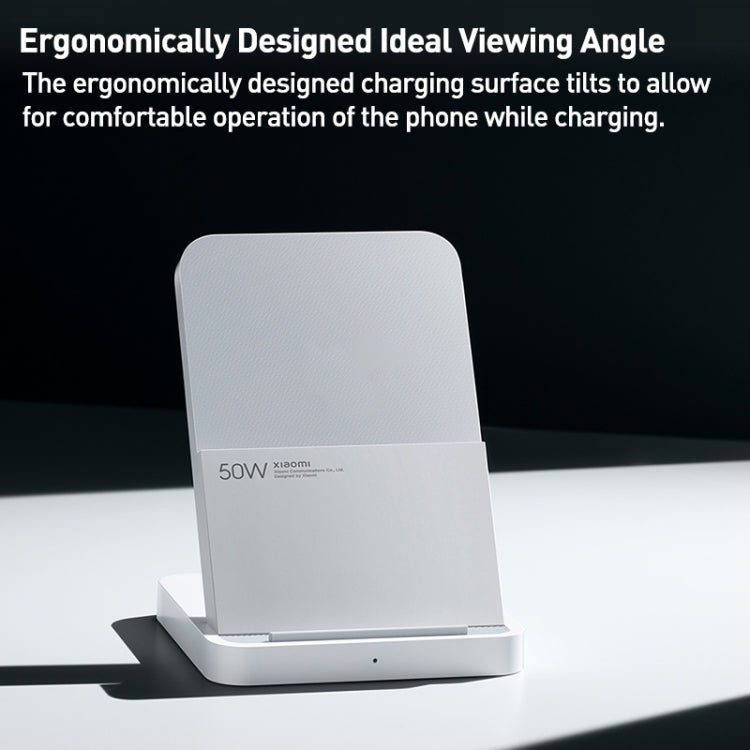 Original Xiaomi 50W Vertical Air-cooled Wireless Charger Pro(White) - Wireless Charger by Xiaomi | Online Shopping UK | buy2fix