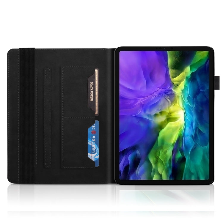 For iPad Pro 12.9 2022 / 2021 / 2020 Life Tree Series Horizontal Flip Leather Tablet Case(Black) - iPad Pro 12.9 (2022/2021) Cases by buy2fix | Online Shopping UK | buy2fix