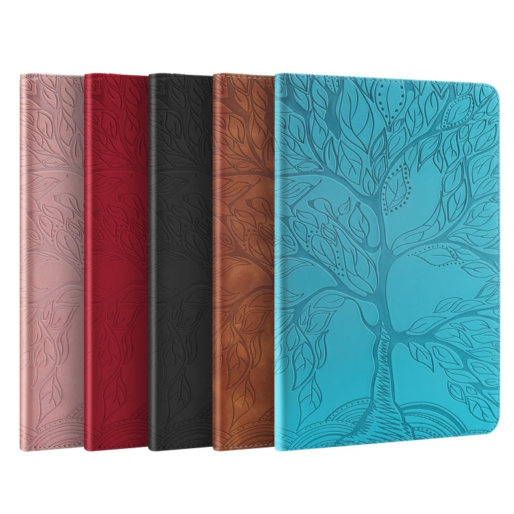 For iPad Pro 12.9 2022 / 2021 / 2020 Life Tree Series Horizontal Flip Leather Tablet Case(Red) - iPad Pro 12.9 (2022/2021) Cases by buy2fix | Online Shopping UK | buy2fix