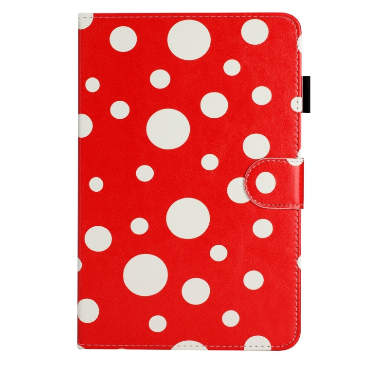 10 inch Dot Pattern Leather Tablet Case(Red White Dot) - 10 - 11 inch by buy2fix | Online Shopping UK | buy2fix