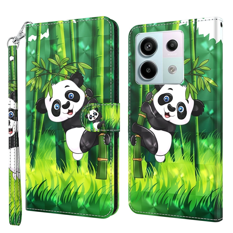 For Xiaomi Redmi Note 13 Pro 5G 3D Painting Pattern Flip Leather Phone Case(Bamboo Panda) - Xiaomi Cases by buy2fix | Online Shopping UK | buy2fix