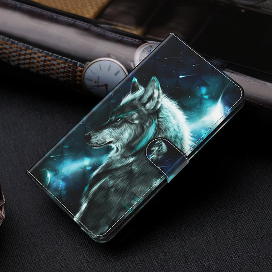 For Xiaomi Redmi Note 13 Pro+ 3D Painting Pattern Flip Leather Phone Case(Wolf) by buy2fix