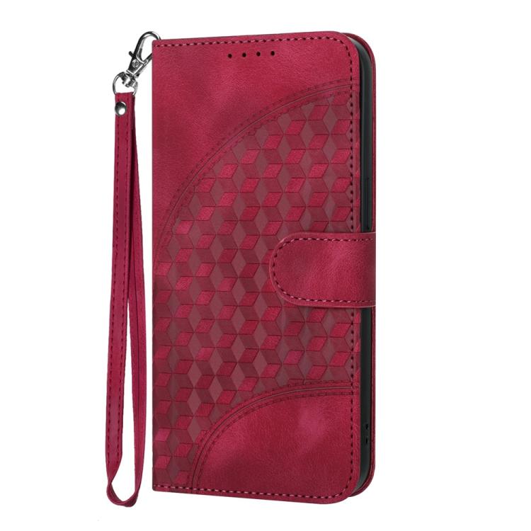 For Google Pixel 10 Pro XL Elephant Head Embossed Phone Leather Case with Lanyard(Rose Red) - Google Cases by buy2fix | Online Shopping UK | buy2fix