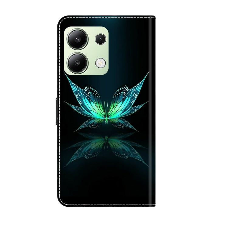 For Xiaomi Redmi Note 13 4G Crystal 3D Shockproof Protective Leather Phone Case(Reflection Dutterfly) - Xiaomi Cases by buy2fix | Online Shopping UK | buy2fix