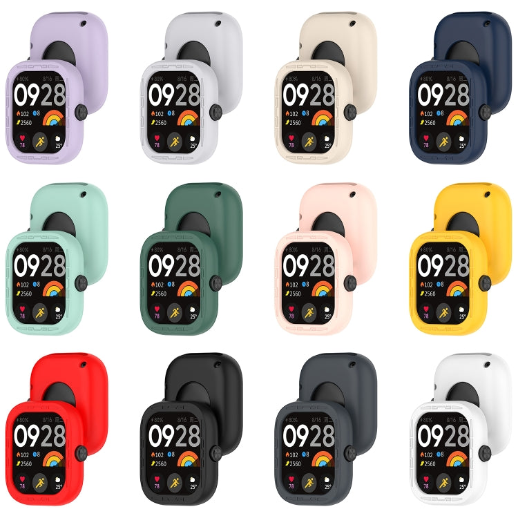 For Redmi Watch 4 Silicone Smart Watch Protective Case(Red) by buy2fix