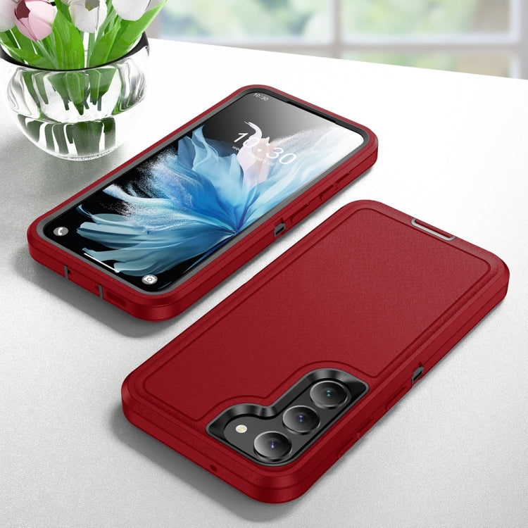 For Samsung Galaxy S24+ 5G / S25+ 5G Life Waterproof Rugged Phone Case(Red + Black) - Galaxy S24+ 5G Cases by buy2fix | Online Shopping UK | buy2fix