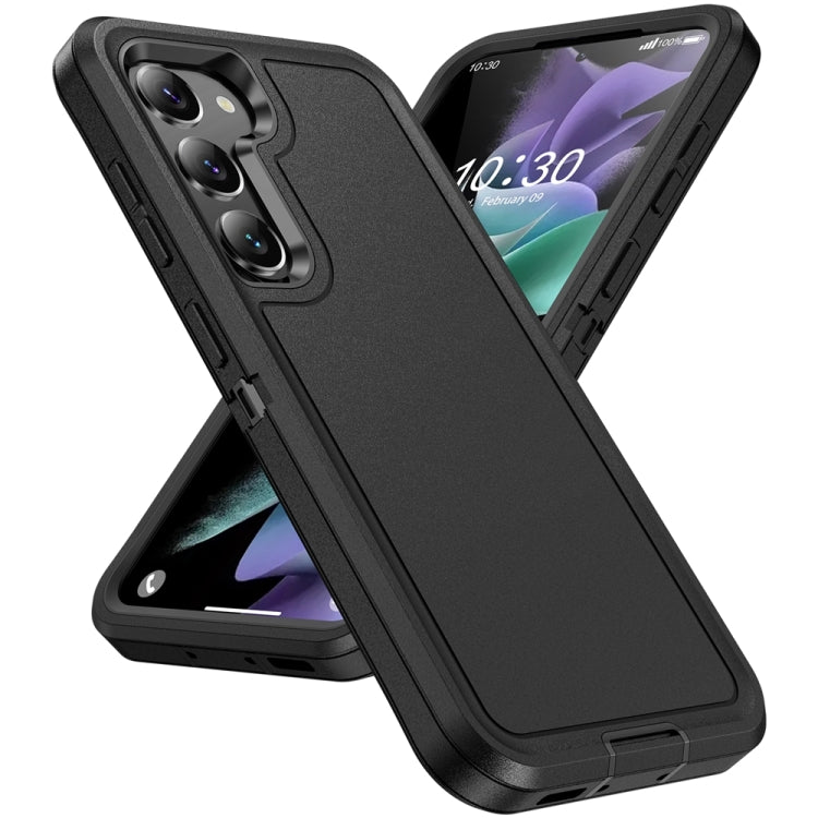 For Samsung Galaxy S24 5G / S25 5G Life Waterproof Rugged Phone Case(Black) - Galaxy S24 5G Cases by buy2fix | Online Shopping UK | buy2fix