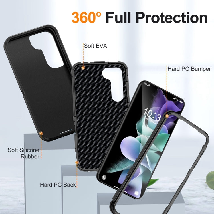For Samsung Galaxy S24 5G / S25 5G Life Waterproof Rugged Phone Case(Black) - Galaxy S24 5G Cases by buy2fix | Online Shopping UK | buy2fix