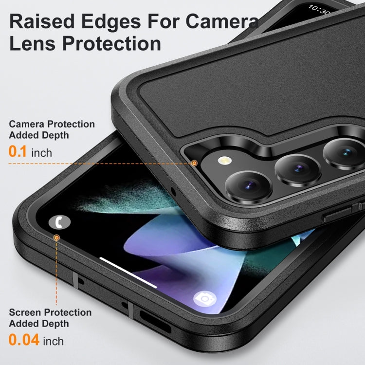 For Samsung Galaxy S24 5G / S25 5G Life Waterproof Rugged Phone Case(Black) - Galaxy S24 5G Cases by buy2fix | Online Shopping UK | buy2fix