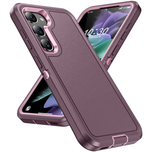 For Samsung Galaxy S24 5G / S25 5G Life Waterproof Rugged Phone Case(Purple + Pink) - Galaxy S24 5G Cases by buy2fix | Online Shopping UK | buy2fix
