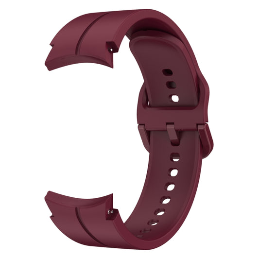 For Samsung Galaxy Watch 6 / 6 Classic Colorful Buckle Silicone Watch Band(Wine Red) by buy2fix
