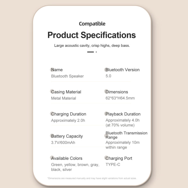 EWA A20 Mini Bluetooth Bass Radiator Metal Speaker(Sliver) by EWA