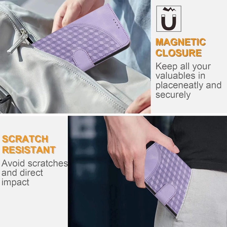 For Xiaomi Redmi A3 YX0060 Elephant Head Embossed Phone Leather Case with Lanyard(Light Purple) by buy2fix