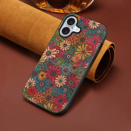 For iPhone 16 Plus Four Seasons Flower Language Series TPU Phone Case(Spring Green) by buy2fix