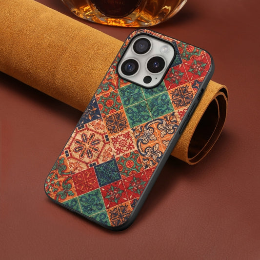 For iPhone 16 Pro Four Seasons Flower Language Series TPU Phone Case(Winter Blue) by buy2fix