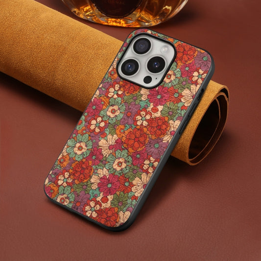 For iPhone 16 Pro Max Four Seasons Flower Language Series TPU Phone Case(Summer Red) by buy2fix