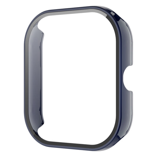 For Redmi Watch 4 PC + Tempered Glass Integrated Watch Protective Case(Ink Blue) by buy2fix