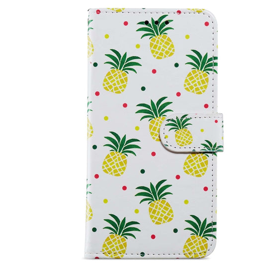 For Blackview A53 Pro Painted Pattern Horizontal Flip Leather Phone Case(Pineapple) by buy2fix