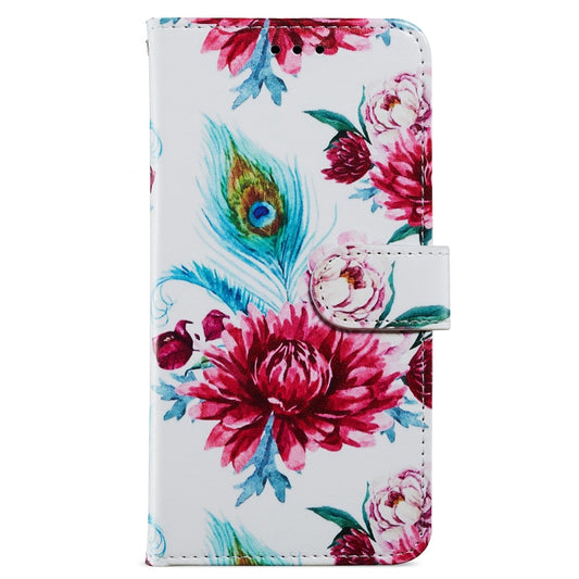 For Blackview A53 Pro Painted Pattern Horizontal Flip Leather Phone Case(Peacock Flower) by buy2fix