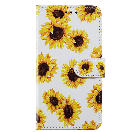 For Blackview A55 Pro Painted Pattern Horizontal Flip Leather Phone Case(Sunflower) by buy2fix