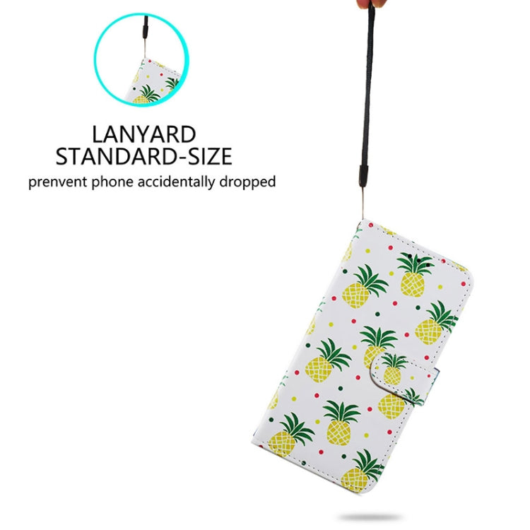 For Ulefone Note 14 Painted Pattern Horizontal Flip Leather Phone Case(Pineapple) by buy2fix