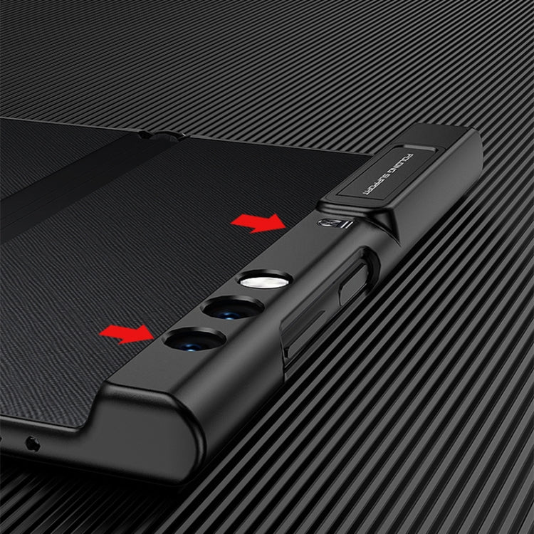 For Honor V Purse GKK Ultra-thin Full Coverage Shockproof Phone Case with Holder(Black) - Honor Cases by buy2fix | Online Shopping UK | buy2fix
