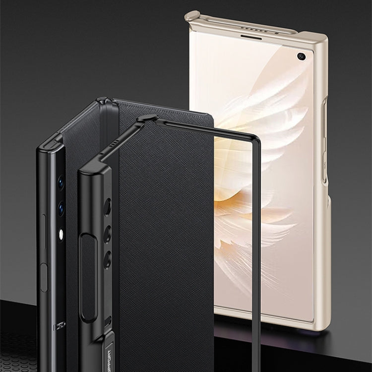 For Honor V Purse GKK Ultra-thin Full Coverage Shockproof Phone Case with Holder(Black) - Honor Cases by buy2fix | Online Shopping UK | buy2fix