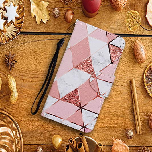 For Xiaomi Redmi 13T Colored Drawing Pattern Leather Phone Case(Marble) by buy2fix
