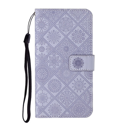 For Google Pixel 9 / 9 Pro Ethnic Style Embossed Pattern Leather Phone Case(Purple) by buy2fix