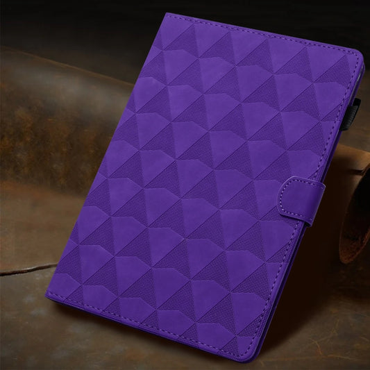 For iPad Pro 11 2025 / 2024 Diamond Texture Embossed Leather Smart Tablet Case(Purple) by buy2fix