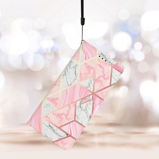 For Blackview A55 Pro Colored Drawing Leather Phone Case(Pink Marble) by buy2fix