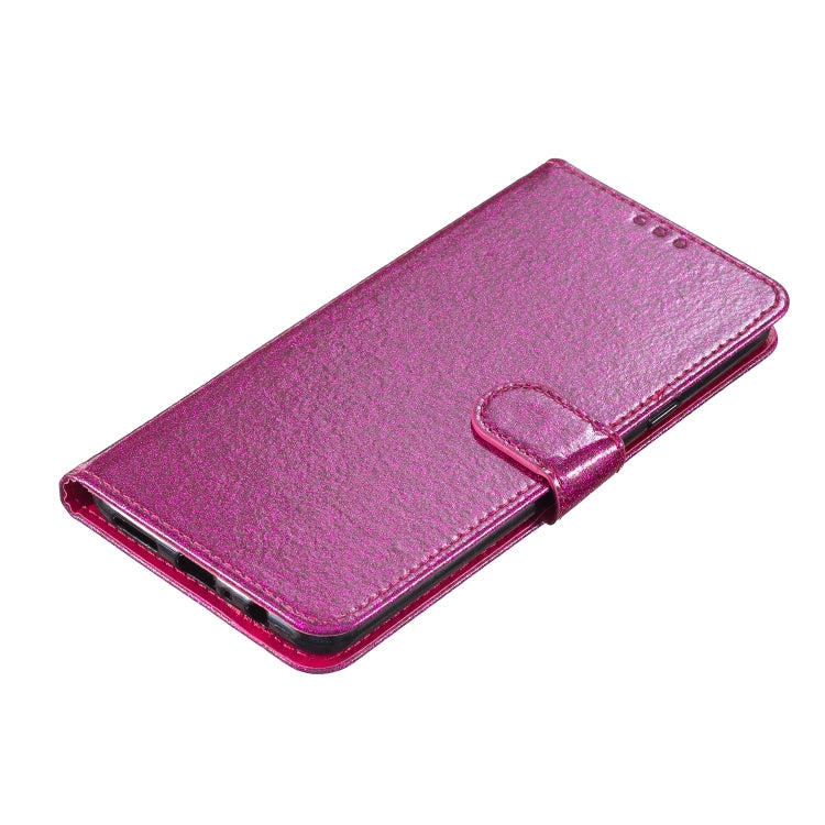 For Ulefone Note 14 Glitter Powder Flip Leather Phone Case(Rose Red) by buy2fix