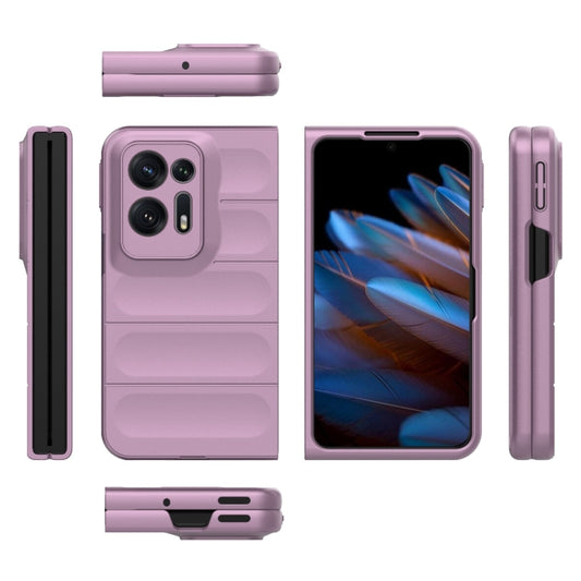 For OPPO Find N2 Magic Shield Fold PC Shockproof Phone Case(Purple) by buy2fix
