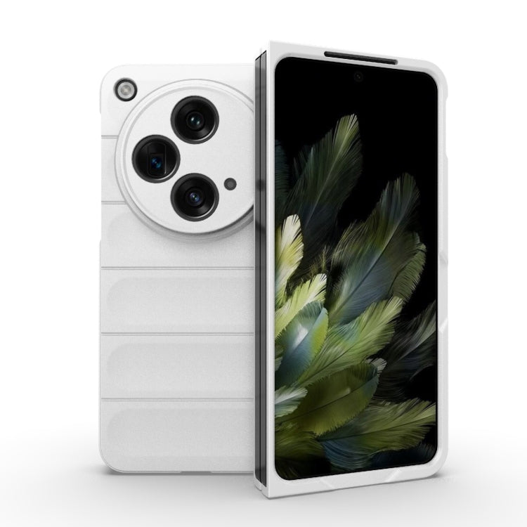 For OPPO Find N3 Magic Shield Fold PC Shockproof Phone Case(White) - OPPO Cases by buy2fix | Online Shopping UK | buy2fix