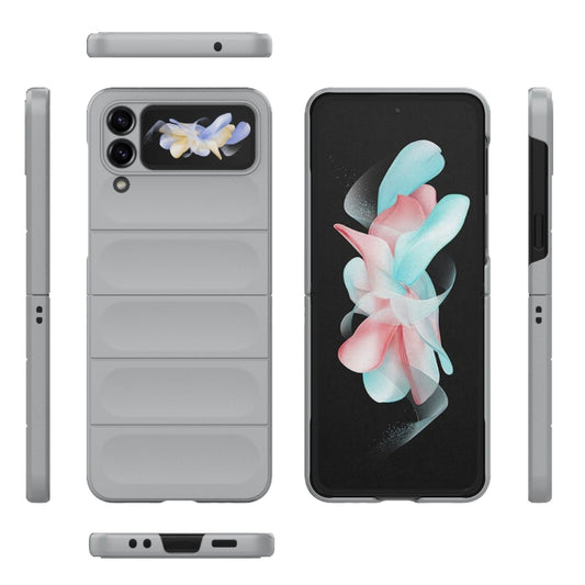 For Samsung Galaxy Z Flip4 5G Magic Shield Fold PC Shockproof Phone Case(Grey) by buy2fix