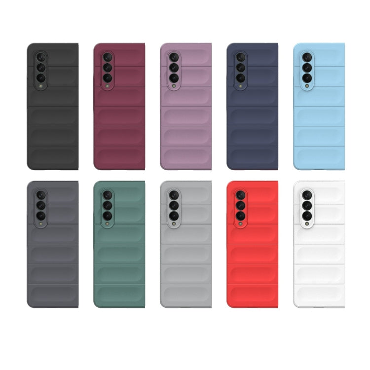 For Samsung Galaxy Z Fold3 5G Magic Shield Fold PC Shockproof Phone Case(Wine Red) by buy2fix