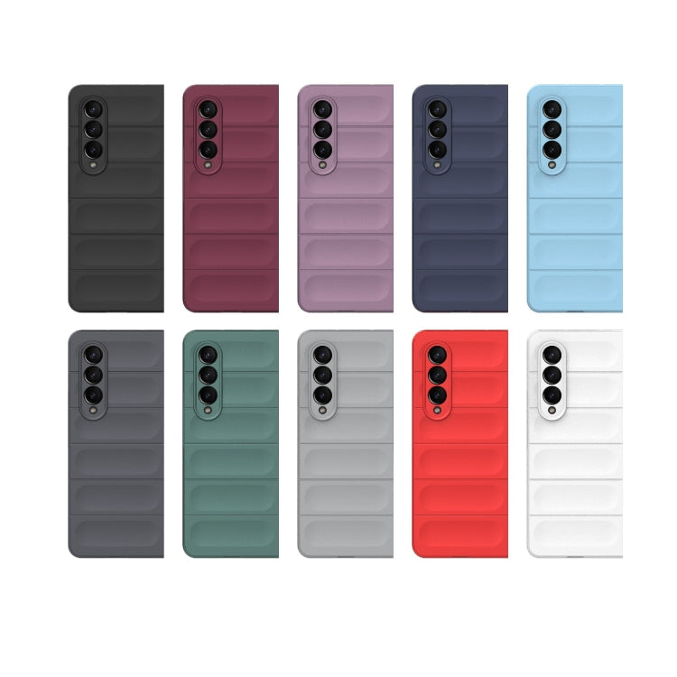 For Samsung Galaxy Z Fold4 5G Magic Shield Fold PC Shockproof Phone Case(Dark Blue) by buy2fix