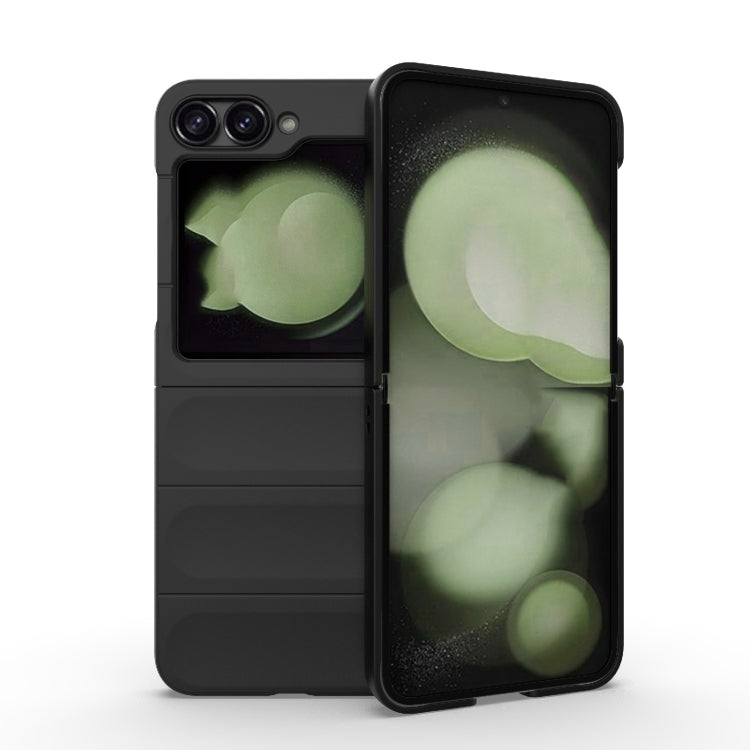 For Samsung Galaxy Z Flip6 / Flip7 FE Magic Shield Fold PC Shockproof Phone Case(Black) - Galaxy Z Flip6 5G Cases by buy2fix | Online Shopping UK | buy2fix